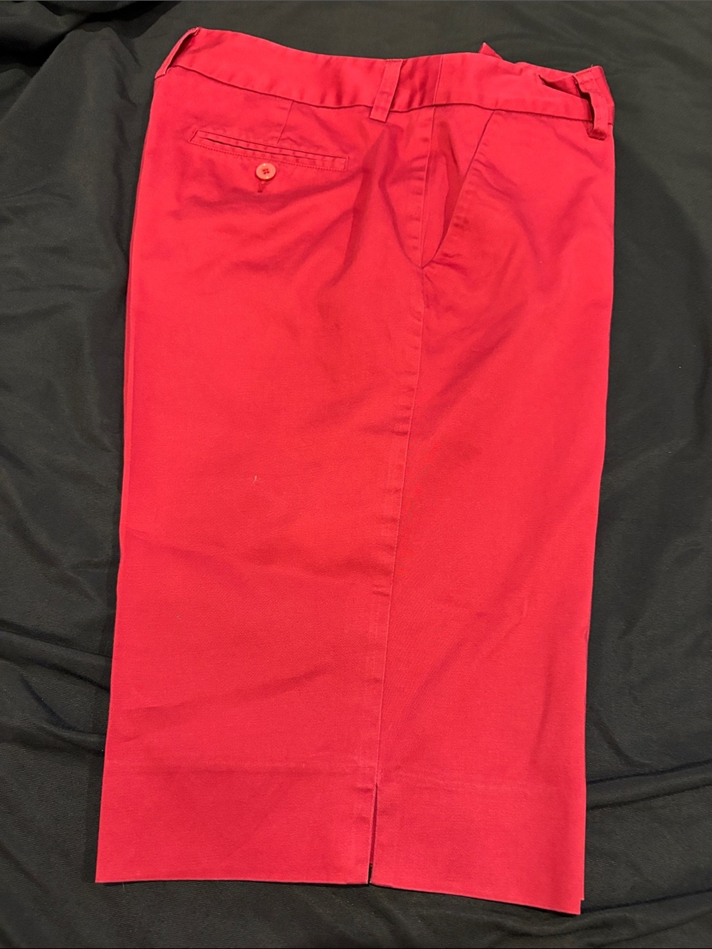Womens Red Casual Shorts